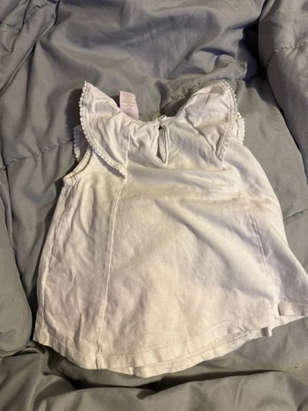 Savannah 2T White Floral Sleeveless Shirt photo 3