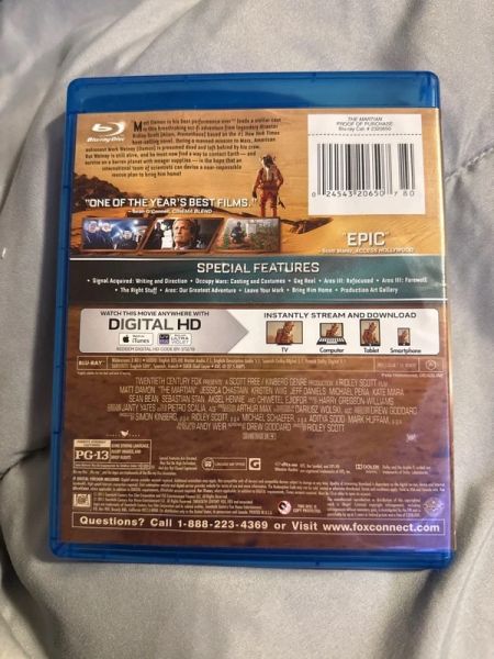 The Martian Blu-ray Movie photo 2